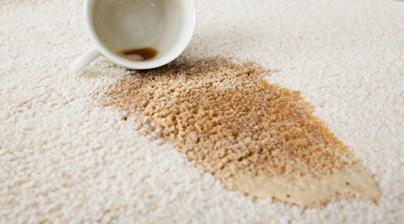 Coffee spill cleaning | Keystone Carpets and Interiors